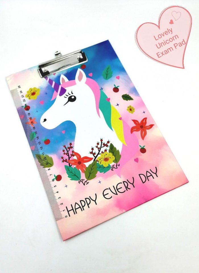 Beautiful Unicorn Theme Clip Board|Exam Pads|Writing Pad|Unicorn Theme ...