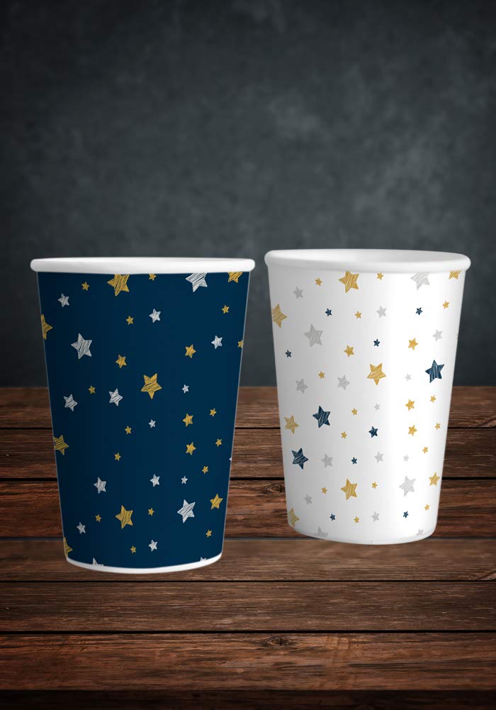 star theme paper cups for birthday party 2