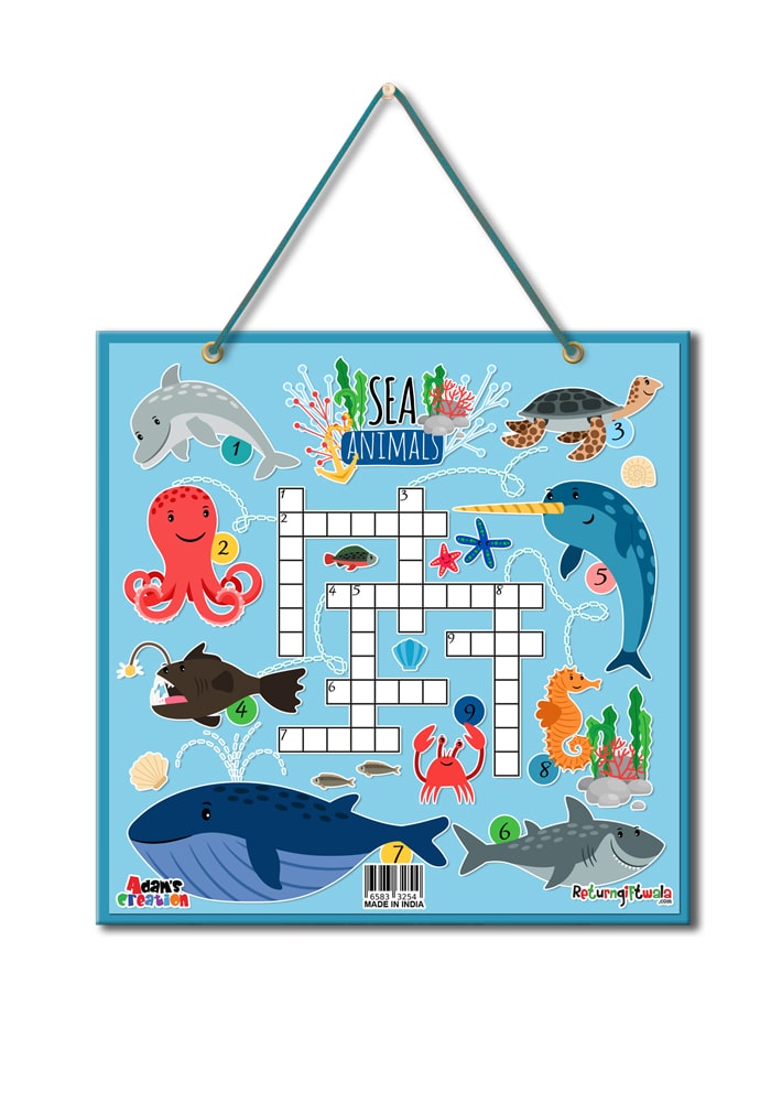 under the sea theme crosswords puzzle
