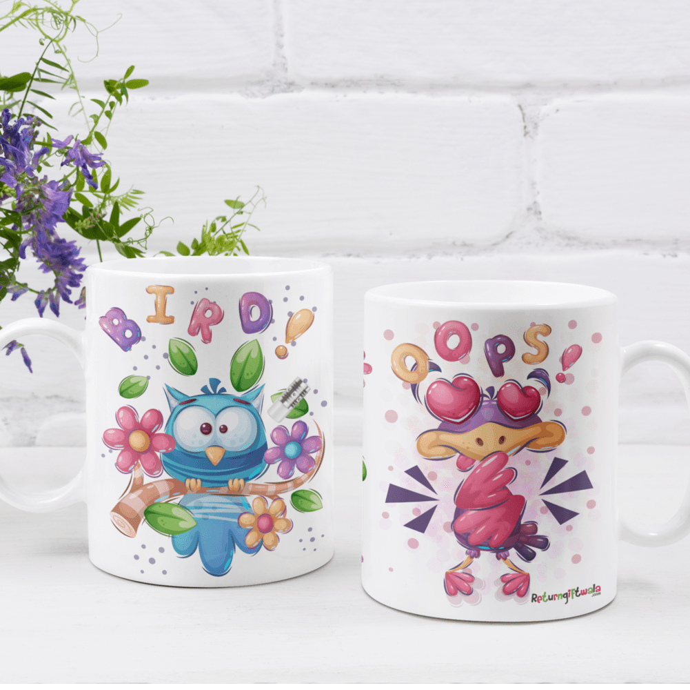 spring theme bird theme mug
