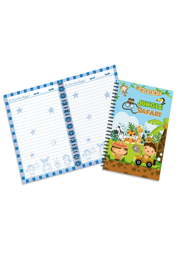 jungle safari theme diary for return gifts