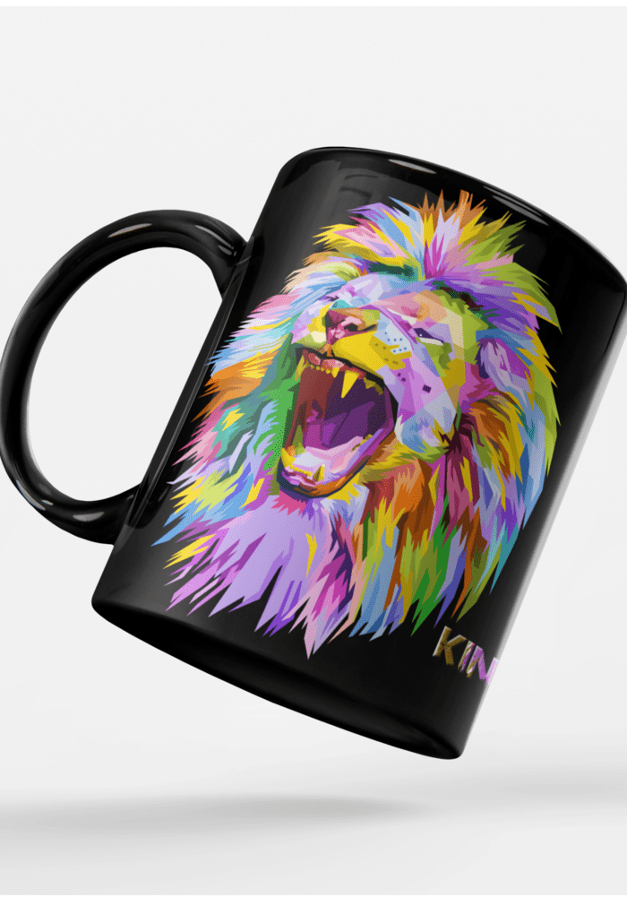 lion the king of jungle mug-min