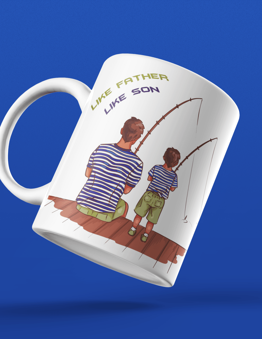 Fathers day gifting mug ceramic like father like son