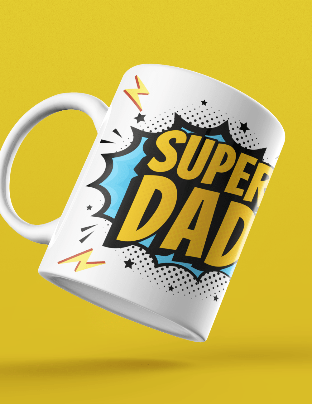 super dad cool funky mug