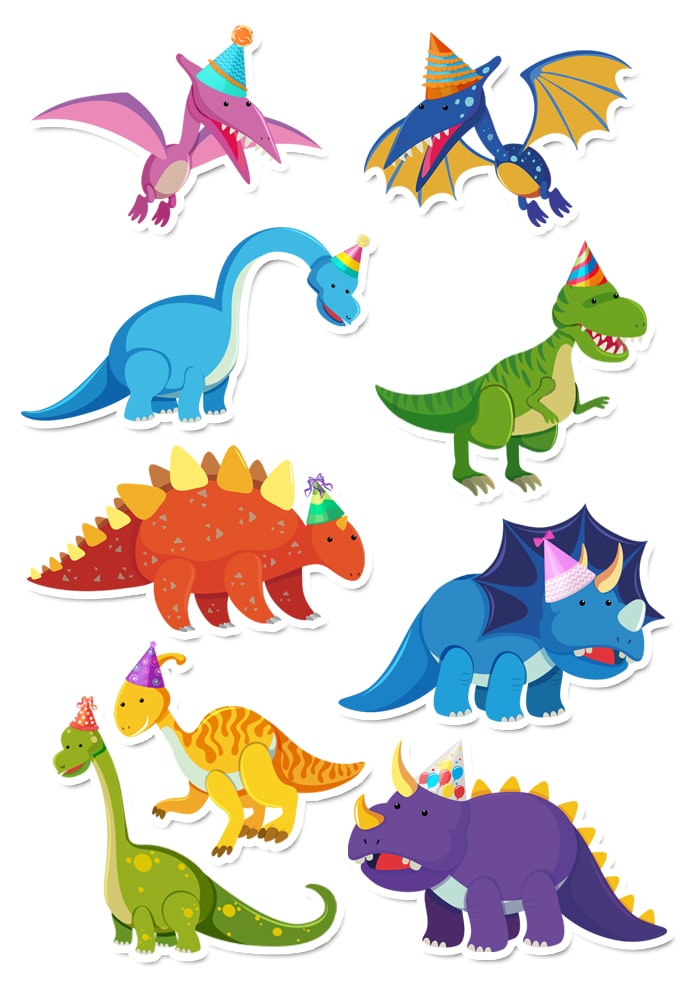 Dinosaur theme Cup cake Toppers