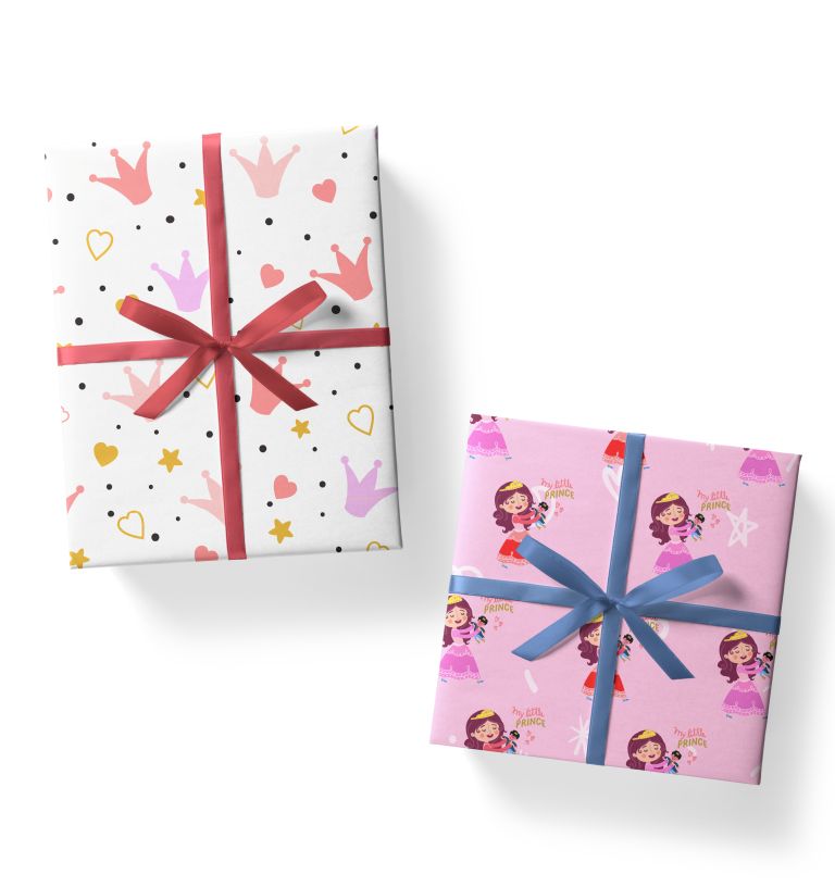 princess theme gift wrapping sheet