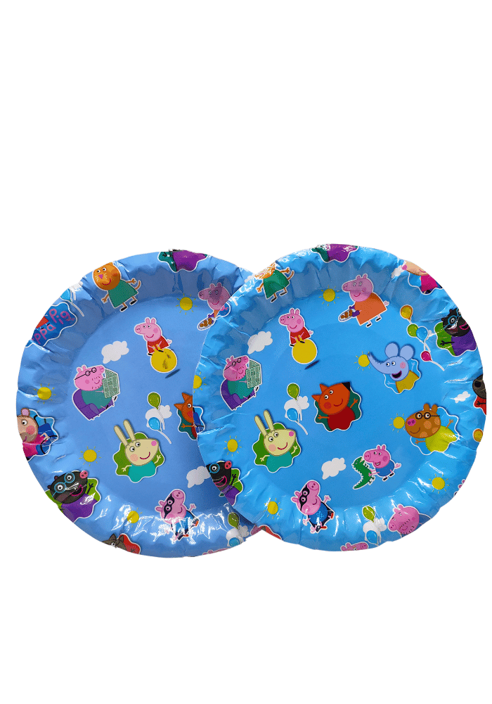 peppa pig theme birthday paper plates party supplies