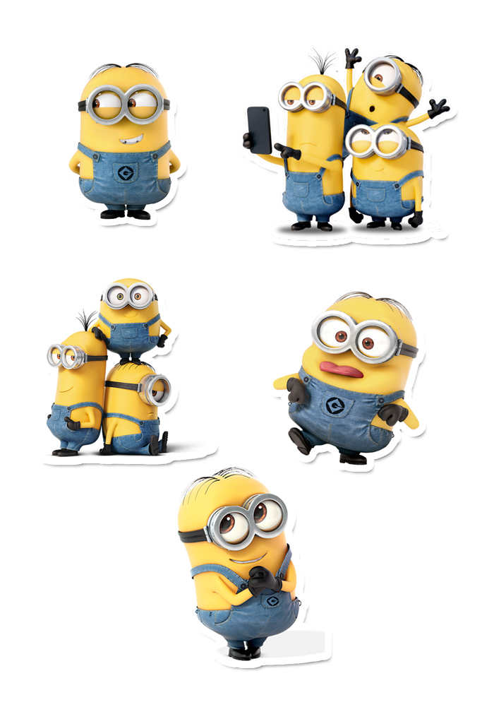 Minion Theme Cup Cake Toppers