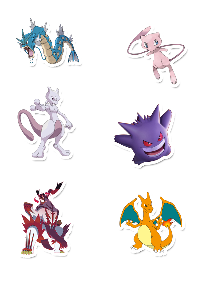 Pokemon theme Cutouts for Birthday Decoration