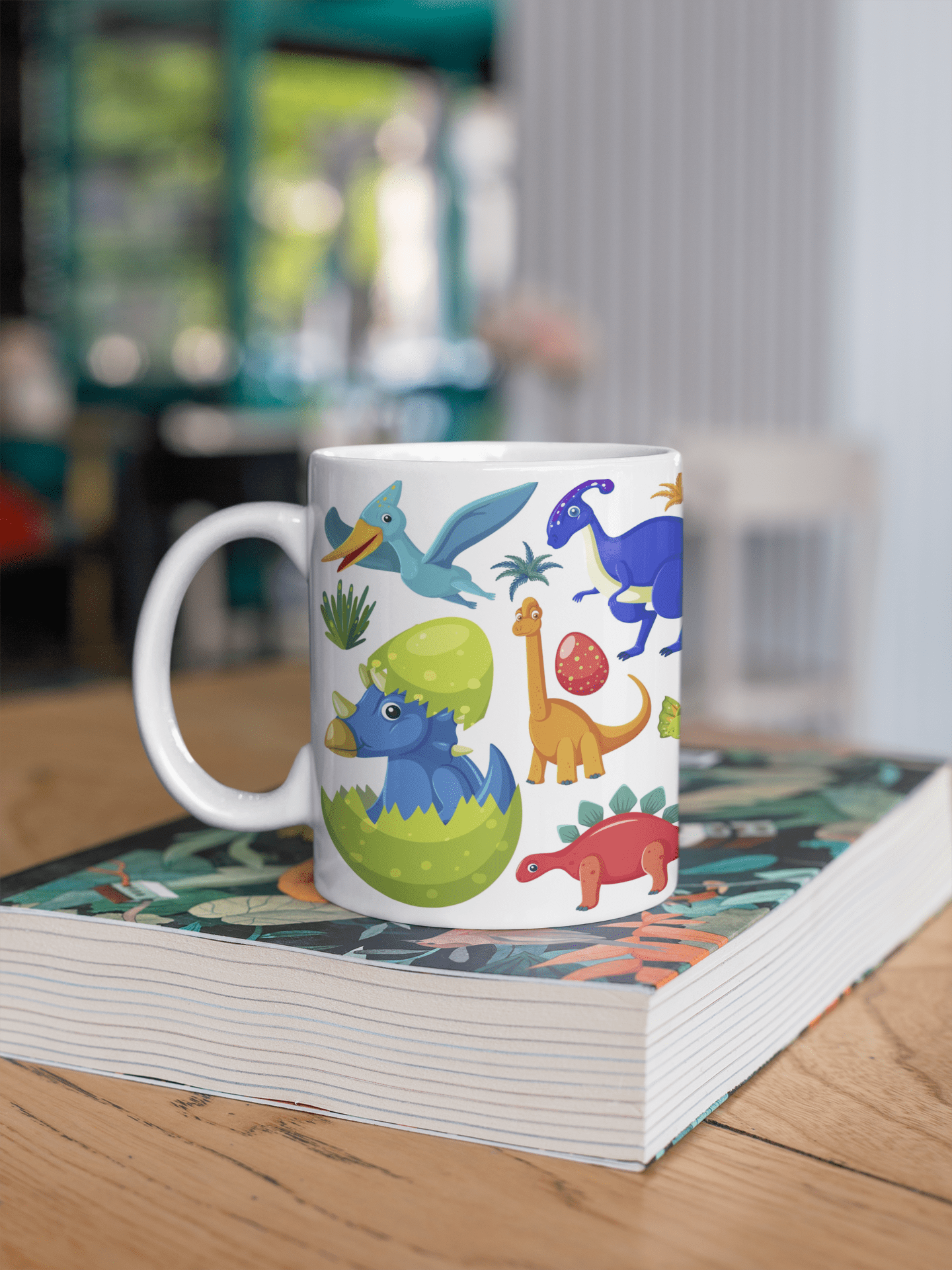 Dinosaurs printed Coffee mug | Customized B'Day Return Gifts