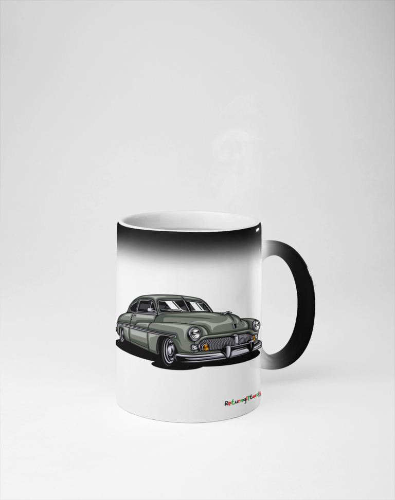 Historic Grey Car printed Coffee Mug