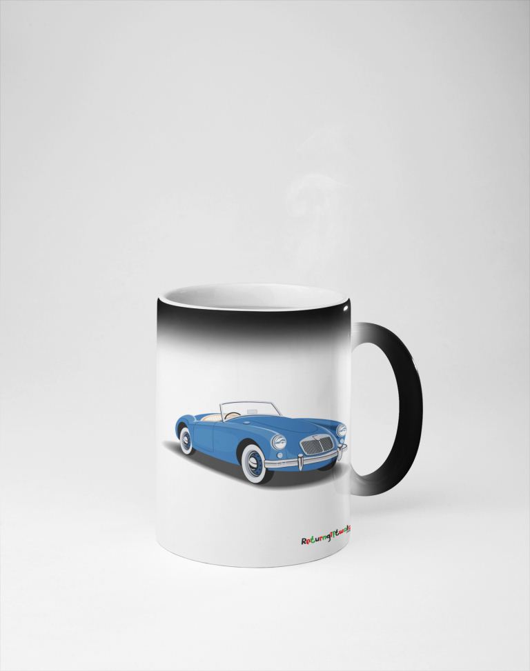 Open Blue Car printed Coffee Mug