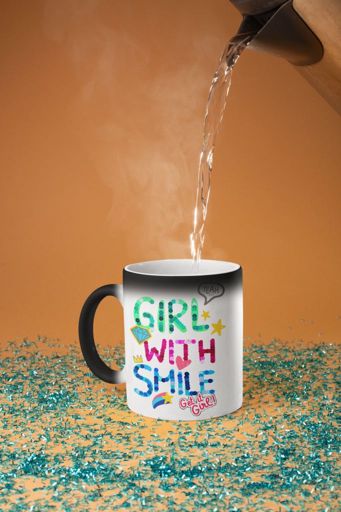 Cute Smiling Girl printed Coffee Mug