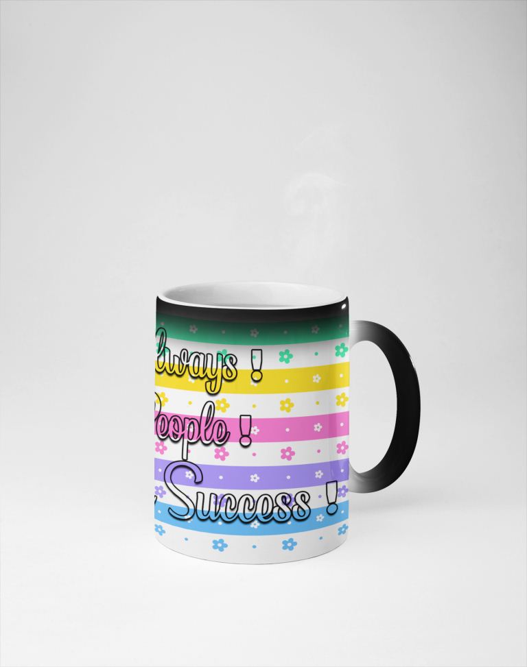 Be Happy Always printed coffee mug