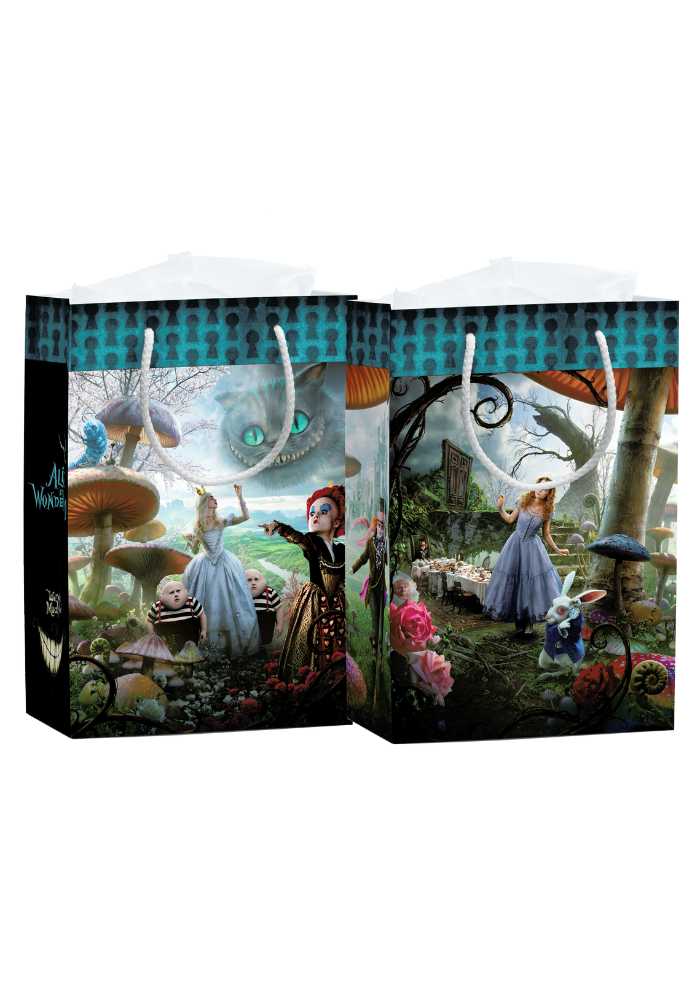 paper bag alice in the wonderland theme for return gifts