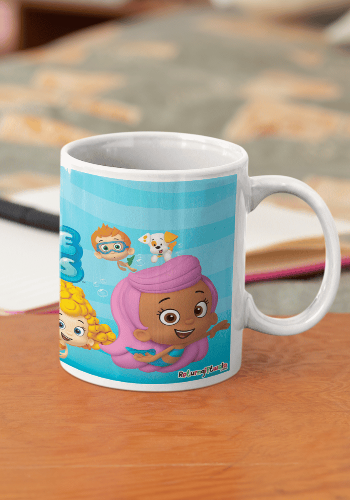 bubble guppies theme bone china mug